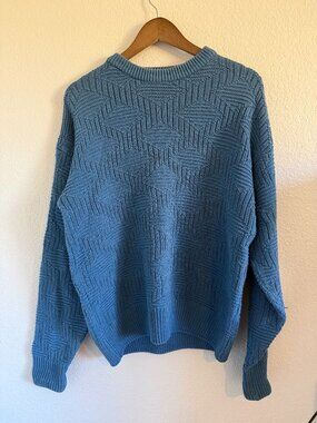 Vintage 100% Cotton Blue Sweater